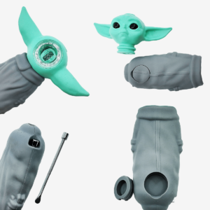 4″ Baby Yoda Silicone Hand pipe