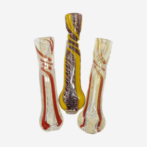 Fumed Glass Chillum Assorted Design