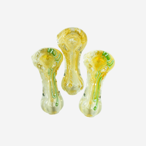 2.5″ Mini Yellow Fumed Clear Hand pipe