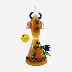 Devil Horned Handmade Art Glass Smoking Waterpipe