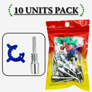 10mm Titanium Nail Pack with Clippers [10 Units]